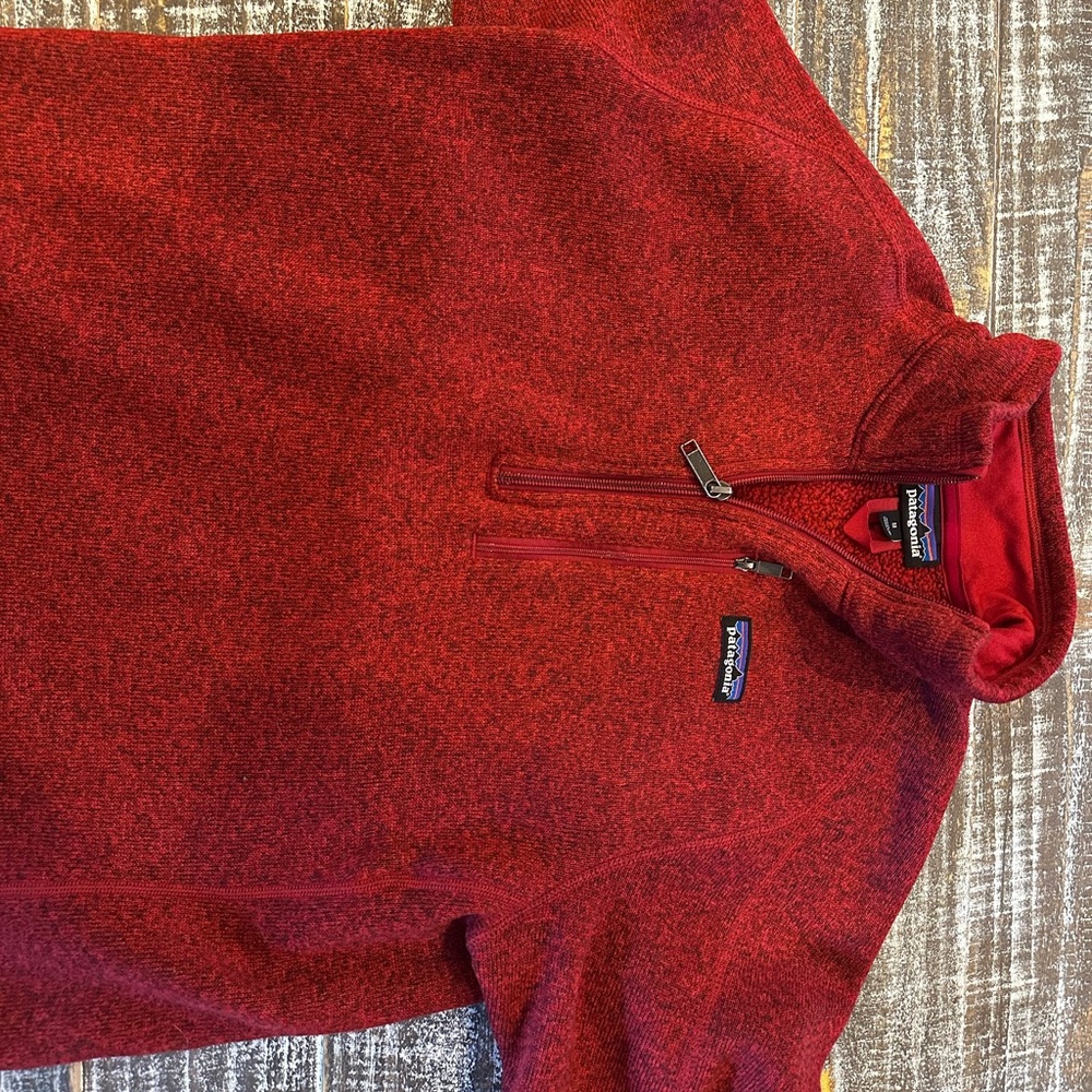 Patagonia Men's Red Better Sweater 1/4 Zip